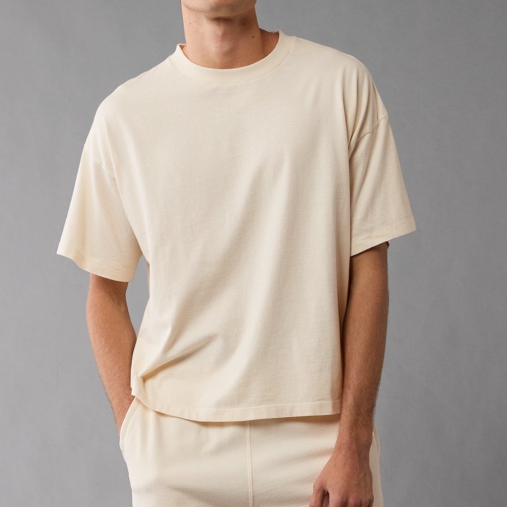 NWT American Eagle Oversized T-Shirt in Cream